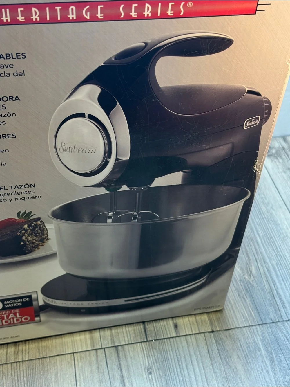 Sunbeam Mixmaster Heritage Series Black Stand Mixer w/Bowl & Beaters Open Box
